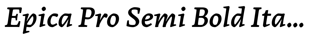 Epica Pro Semi Bold Italic